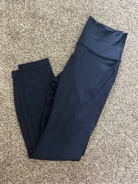 Lululemon High-Waist Navy leggings 7/8 length